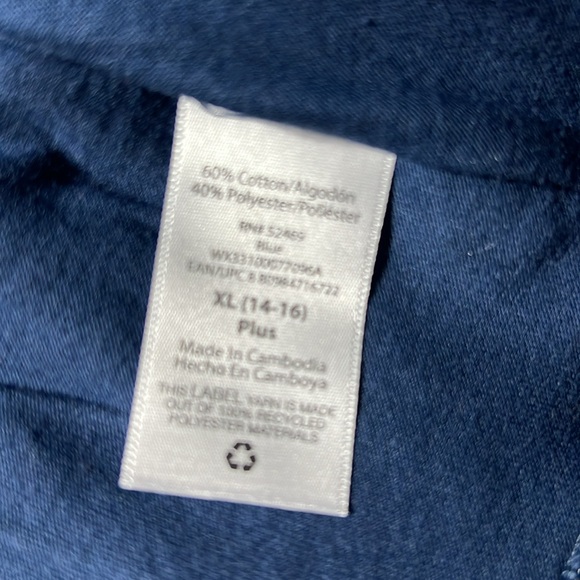 BCI XL 14/16 ruffle skirt NWOT - color is navy blue BOX11 - Picture 3 of 3